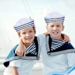 Moda bambini, stile navy