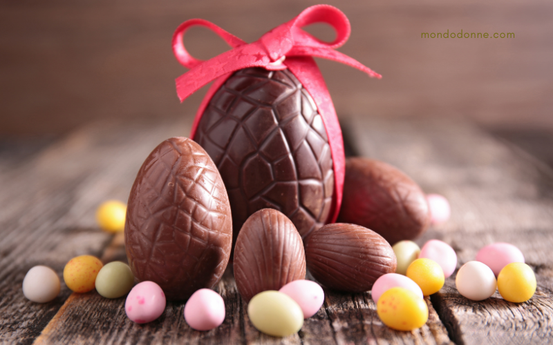 Regali per Pasqua, uova di cioccolato per bambini