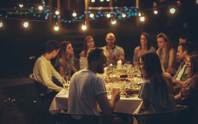 cena con gli amici