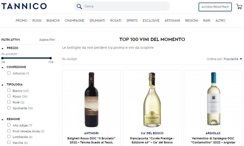 tannico cena con gli amici