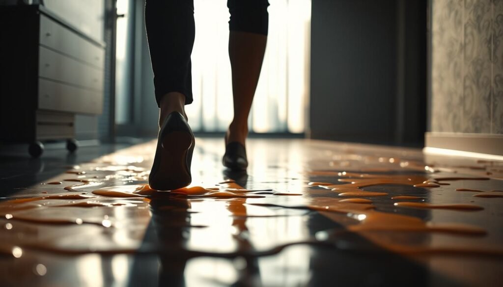 pavimento appiccicoso donne